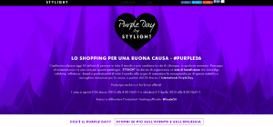 LO SHOPPING PER UNA BUONA CAUSA – #Purple26