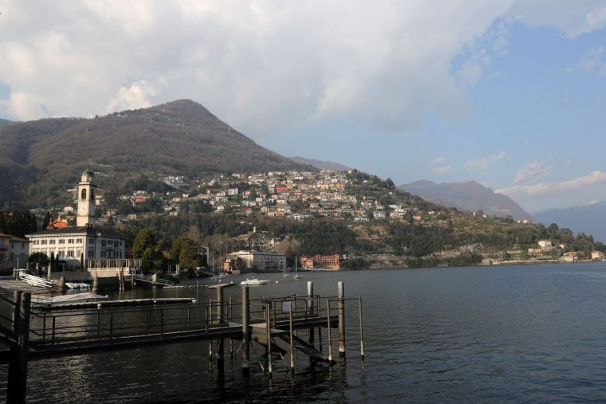 A general view of Cernobbio on March 12, 2021 in Como