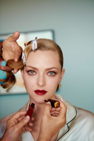 Actress Amanda Seyfried is photographed in his award show look for the 93rd Annual Academy Awards on April 25, 2021 in Los Angeles