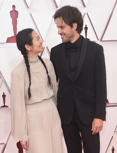 Chloe Zhoé & Joshua James Richard in ABC's Coverage Of The 93rd Annual Academy Awards