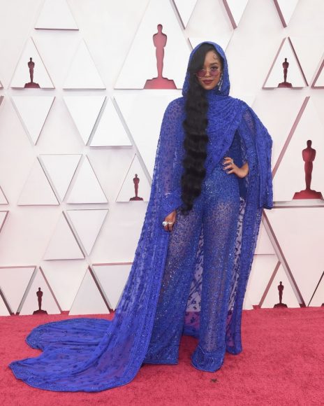 H.E.R. in ABC's Coverage Of The 93rd Annual Academy Awards - Red Carpet