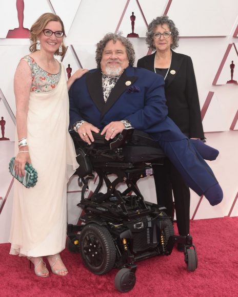 Nicole Newham, Jim Lebrecht, Sara Bolder in the ABC's Coverage Of The 93rd Annual Academy Awards