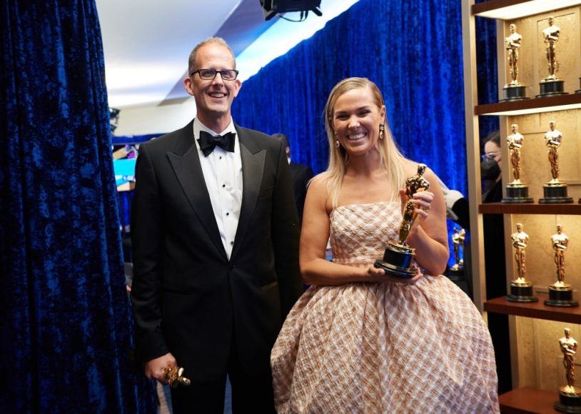 Dana Murray and Pete Docter attend the 93rd Annual Academy Awards at Union Station on April 25, 2021 in Los Angeles