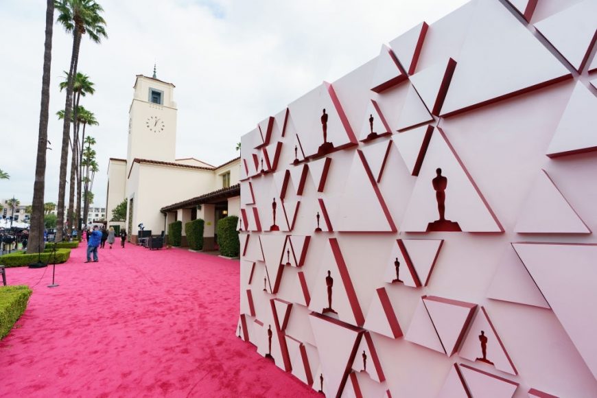 Preparations continue for the 93rd Oscars®, Union Station on April 24, 2021 in Los Angeles