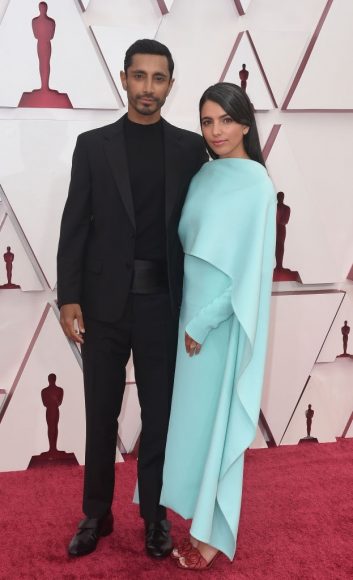 Riz Ahmed, Fatima Farheen Mirza in the ABC's Coverage Of The 93rd Annual Academy Awards