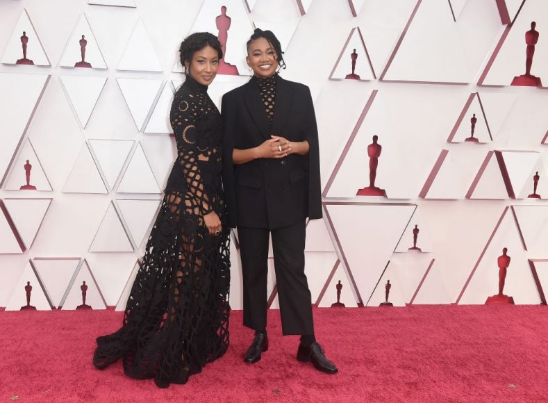 Sophia Naphi Allison, Janice Duncan in the ABC's Coverage Of The 93rd Annual Academy Awards