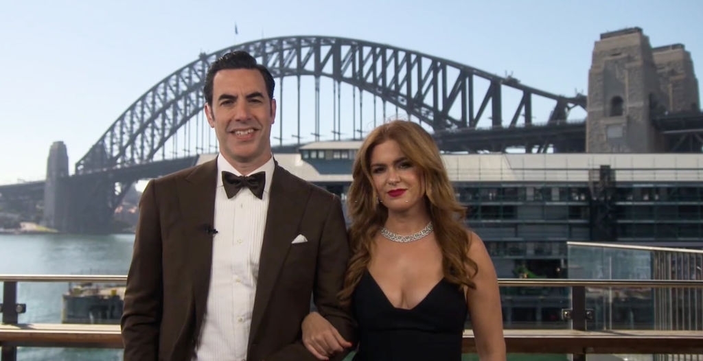 Sacha Baron Cohen, Isla Fisher - ABC's Coverage Of The 93rd Annual Awards