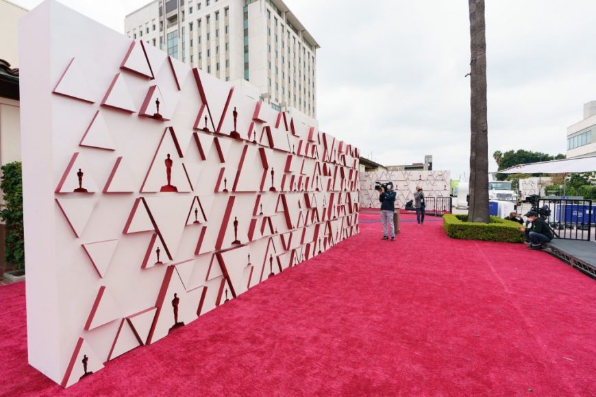preparations continue for the 93rd Oscars® at Union Station on April 24, 2021, Los Angeles
