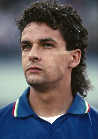 03 July 1990 World Cup Football - Argentina v Italy - Italian player Roberto Baggio
