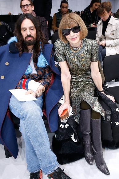 Alessandro Michele and Journalist Anna Wintour