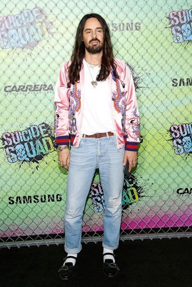 Alessandro Michele at the premiere of Suicide Squad in NYC
