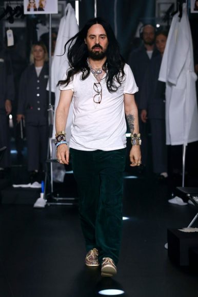 Alessandro Michele during the Gucci fashion show of Milan Fashion Week