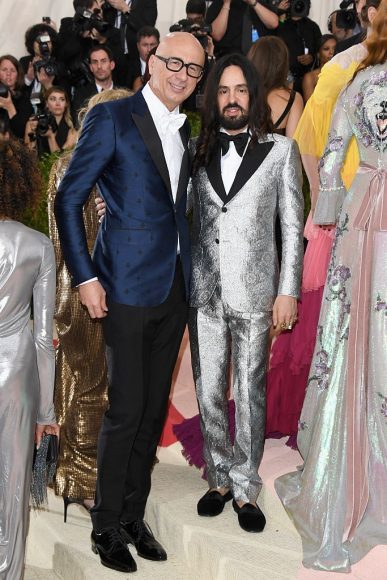 Marco Bizzarri and Alessandro Michele at the Metropolitan Museum in New York City