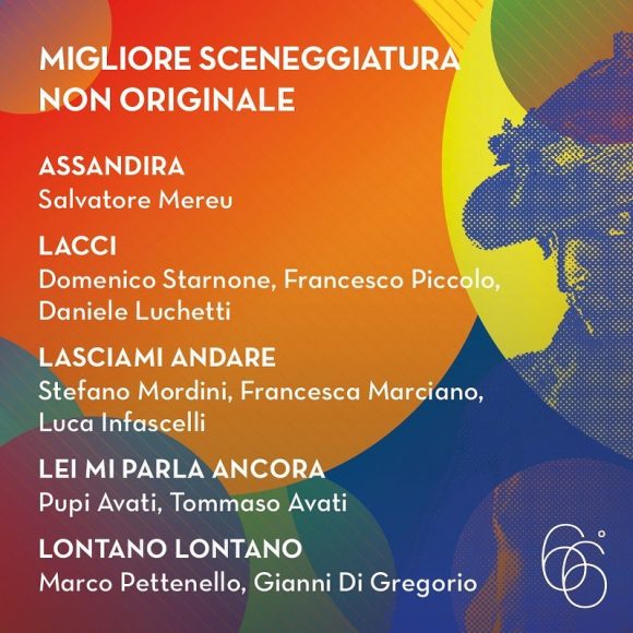 Miglior Sceneggiatura non Originale - 66TH Annual Italian Movie Awards