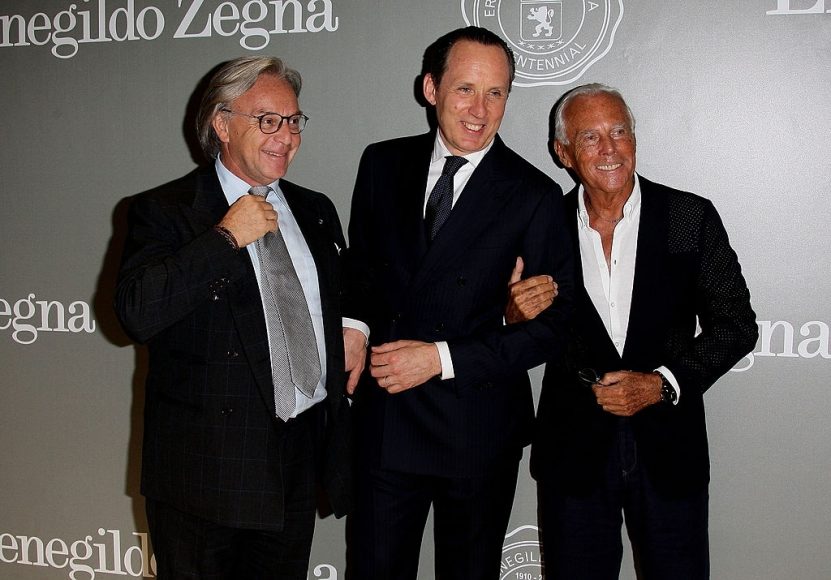 Diego della Valle, Ermenegildo Zegna & Giorgio Armani