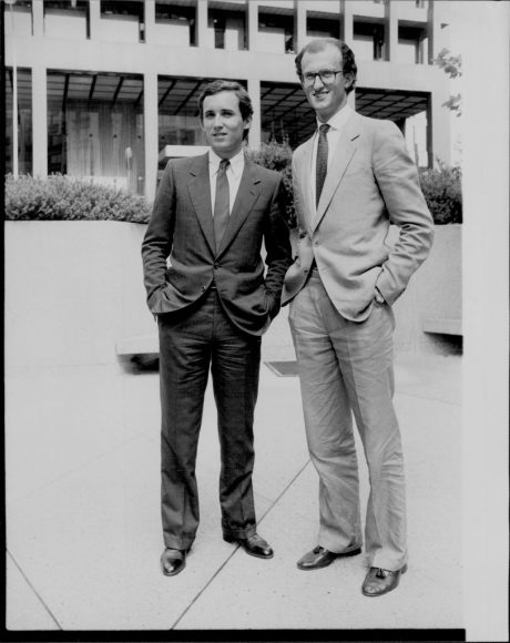 Ermenegildo Zegna & his brother Dr Paolo Zegna November 27, 1981