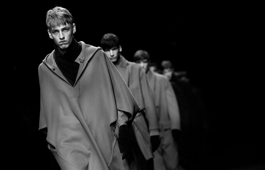 Models walk the runway during the Ermenegildo Zegna show as part of Milan Fashion Week Menswear