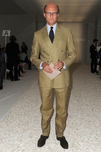 Paolo Zegna at the Ermenegildo Zegna fashion show as part of Milan Fashion Week Menswear