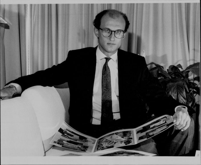 Tailor Paolo Zegna at the Regent Hotel. August 16, 1985