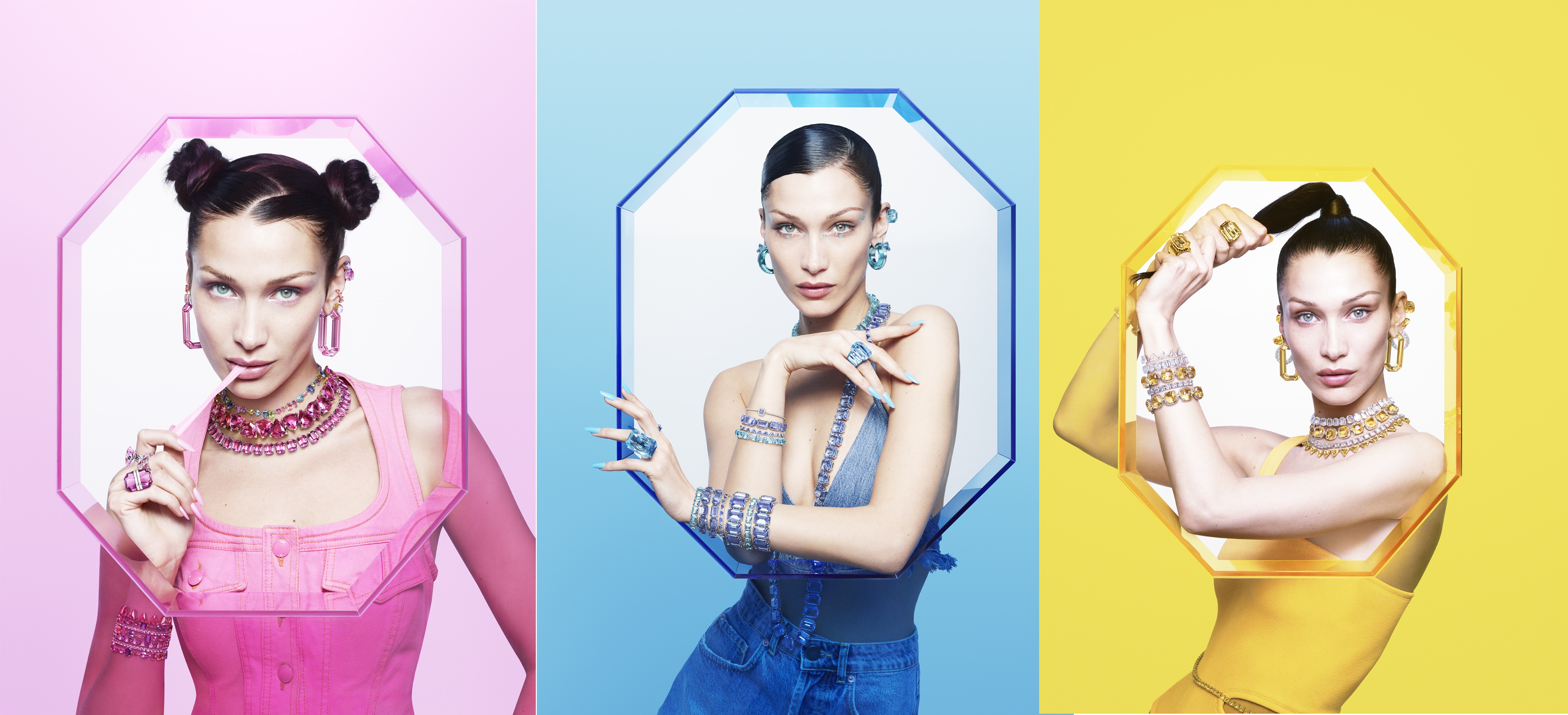 Bella Hadid, la top model è il nuovo volto della campagna Swarovski
